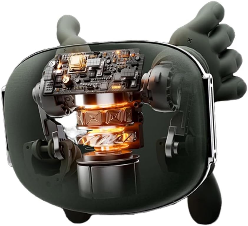 Kalmora - Bionic Heated Massager, Portable Shiatsu Neck and Back Massager, Electric Deep Tissue 4D Kneading Massage, Simulated Human Hand Design for Pain Relief and Muscle Relax (Green)