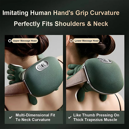 Kalmora™ Neck & Shoulder Massager | 3-Level Cervical Relief